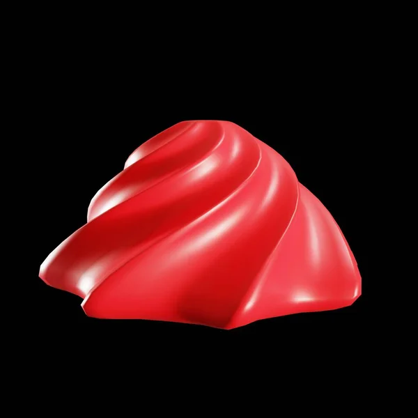 赤い甘いメレンゲ 3Dレンダリング — ストック写真