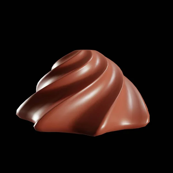 Meringa Dolce Cioccolato Rendering — Foto Stock