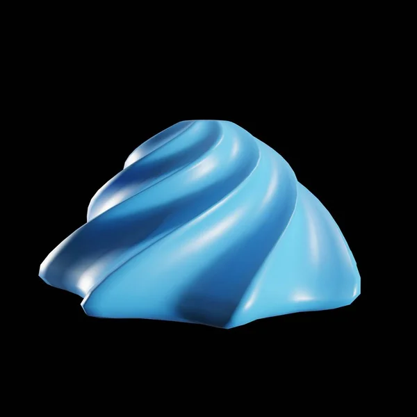 青い甘いメレンゲ 3Dレンダリング — ストック写真