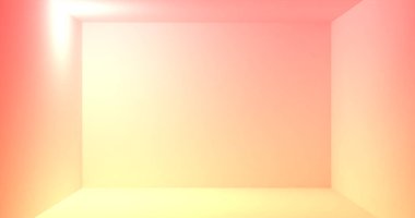 Boş oda arkaplanı. Duvar ve zemin odası. Oda ürünleri. Gösterim Odası 3D görüntüleme.