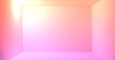 Boş oda arkaplanı. Duvar ve zemin odası. Oda ürünleri. Gösterim Odası 3D görüntüleme.