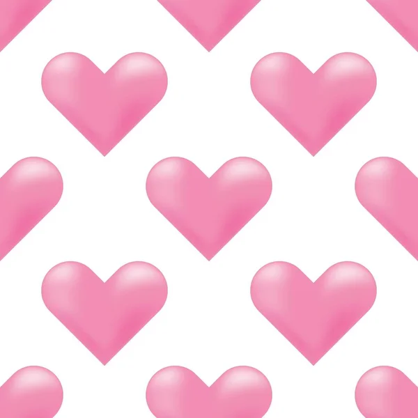 Бесшовный Рисунок Сердца День Святого Валентина Векторный Фон — стоковое фото