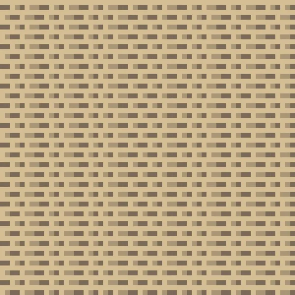 Bruine Baksteen Textuur Pixel Kunst Vectorachtergrond — Stockvector