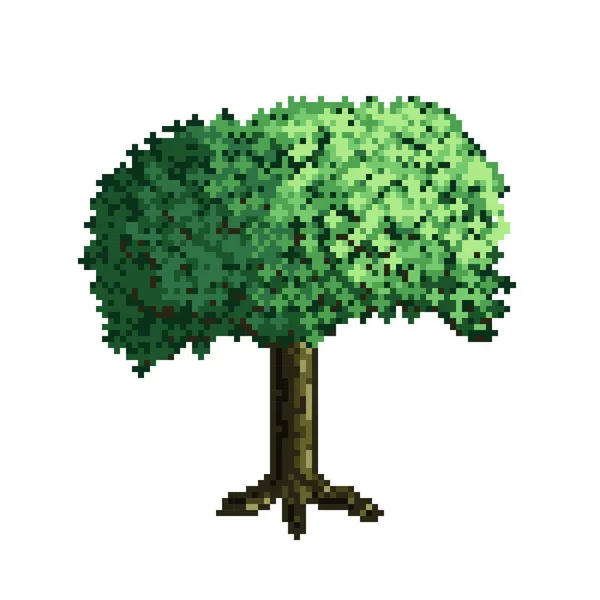 Pixel Art Arbre Illustration Vectorielle — Image vectorielle