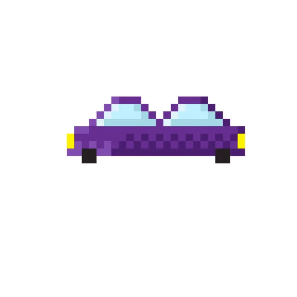 Caricature Voiture Pixel Art Voiture Image Vectorielle Camionnette Pixel Art — Image vectorielle