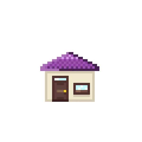 Pixel Art Maison Illustration Vectorielle — Image vectorielle