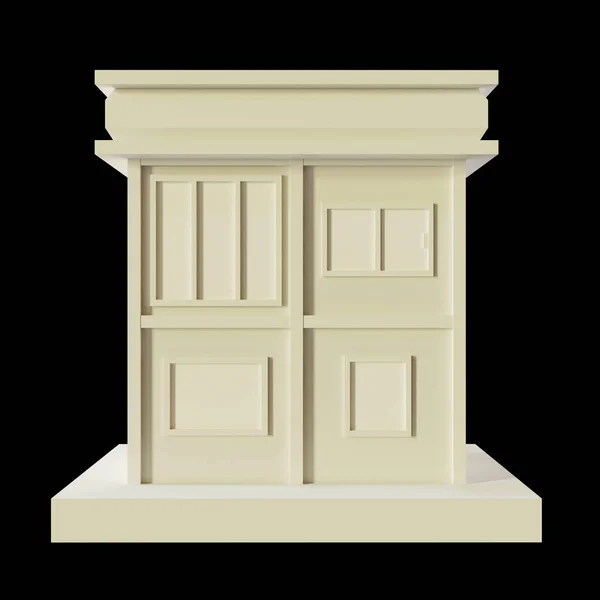 Weißes Haus Moderner Stil Stöckiges Modell Architektur Aus Papier Low — Stockfoto