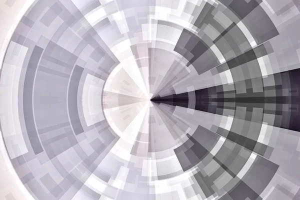 Purple and gray abstract technology circle tunnel background.