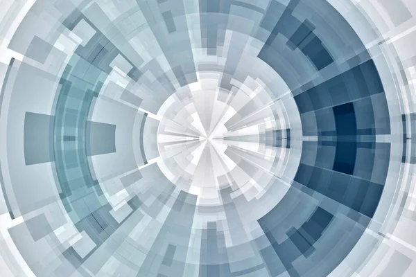 Gray and blue abstract technology circle tunnel background.