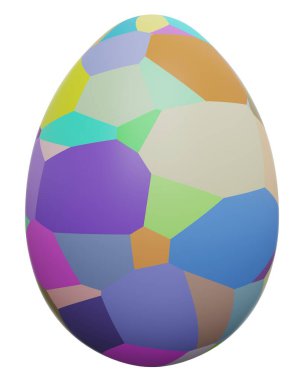 Paskalya yumurtası ikonu. 3d oluşturma.