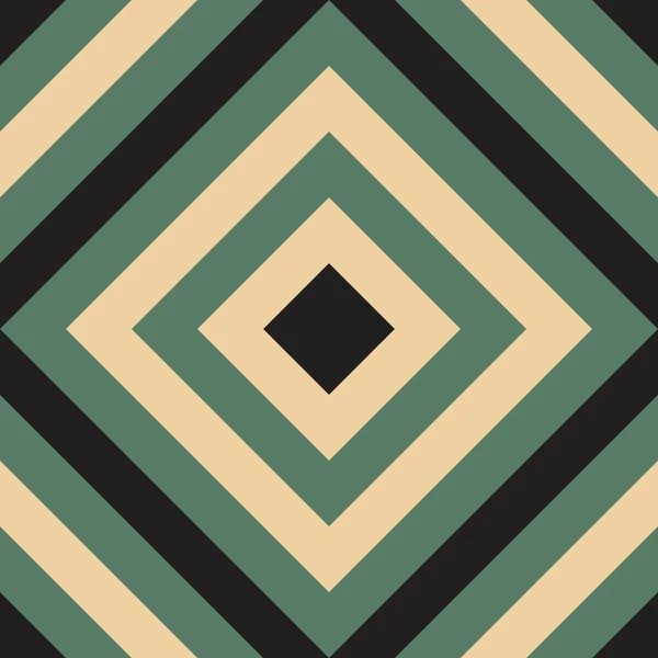 Brown Black Green Abstract Geometric Diagonal Square Background Vector Illustration — Stock vektor