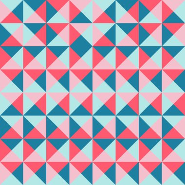 Renkli kare piramit 3 boyutlu fayanslar.