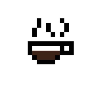 Kahve fincanı pikseli..