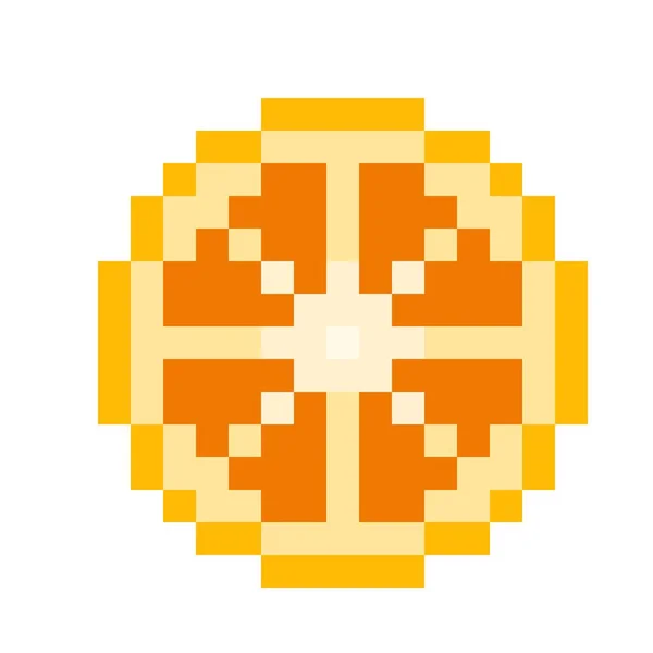 Pixelkunst Orange — Stockvektor