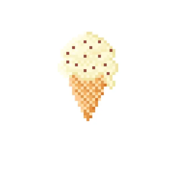 Crème Glacée Pixel Art — Image vectorielle