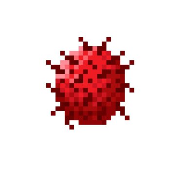 Rambutan piksel sanatı. Vektör illüstrasyonu.