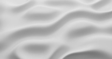 Beyaz kumaş arkaplan. 3d oluşturma.