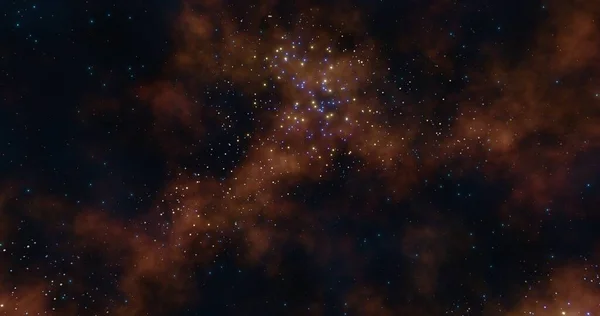 Fond Nébuleuse Galaxie Dans Univers Rendu — Photo