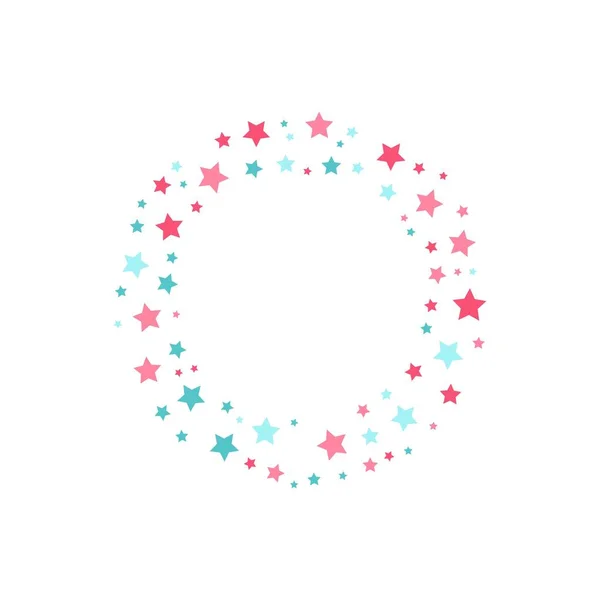 Star Frame Colorful Halftone — Stockvector