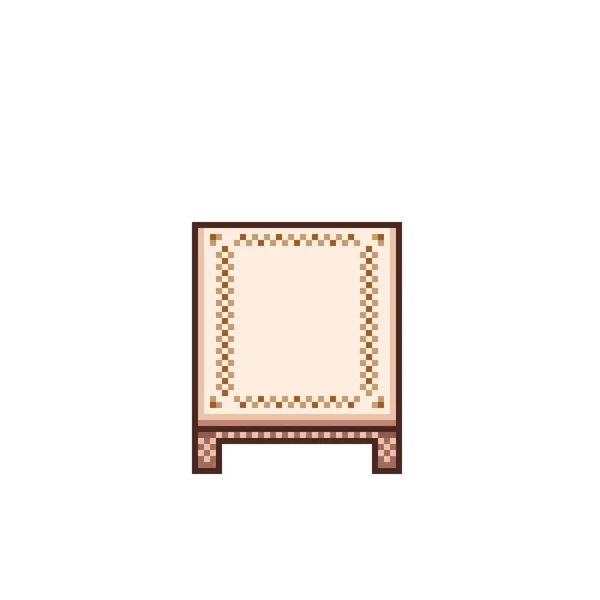 Furniture Pixel Art Table Pixel Art Vector Illustration — Stok Vektör