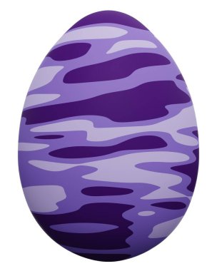 Paskalya yumurtası ikonu. 3d oluşturma.