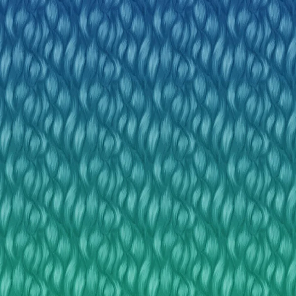Abstraktní Zelené Modré Kudrnaté Vlasy Textury Vzor Pozadí — Stock fotografie