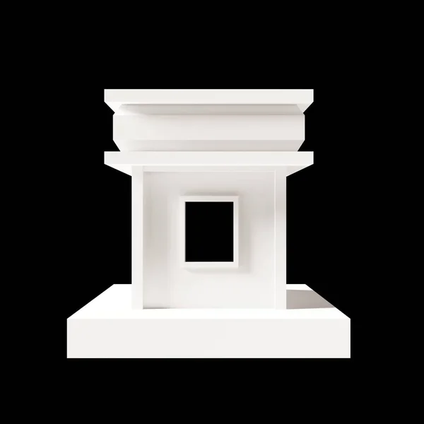 Белый Дом Современный Стиль Этажная Модель Архитектура Сделана Бумаги Низкая — стоковое фото