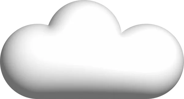 Cloud Icon White Background — Stock Fotó