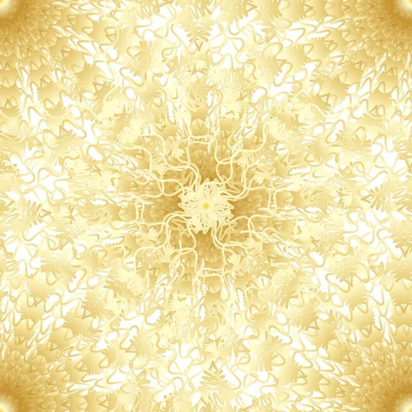Gold Luxus Nahtlose Muster Auf Dem Weißen Hintergrund Vektorillustration — Stockvektor