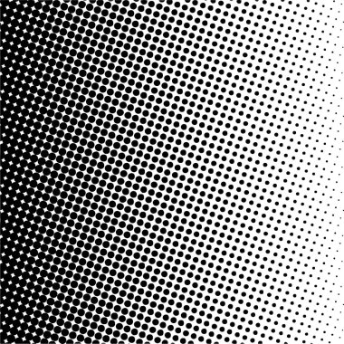 Siyah daireler, yarım ton eğimli arka plan. Vektör illüstrasyonu.