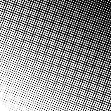 Siyah daireler, yarım ton eğimli arka plan. Vektör illüstrasyonu.