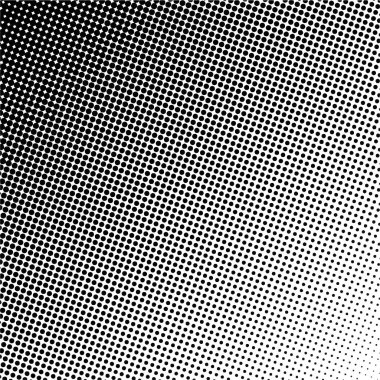 Siyah daireler, yarım ton eğimli arka plan. Vektör illüstrasyonu.