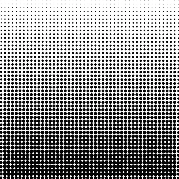 Black circles, gradient halftone background. Vector illustration.