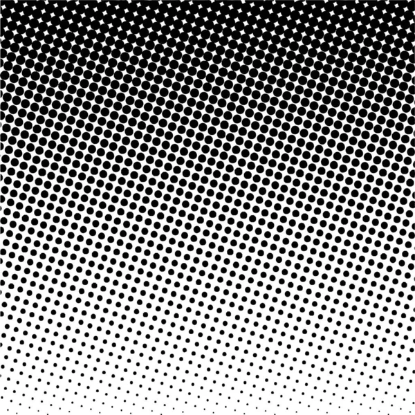 Black Circles Gradient Halftone Background Vector Illustration — Vector de stock