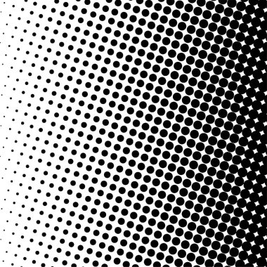 Siyah daireler, yarım ton eğimli arka plan. Vektör illüstrasyonu.