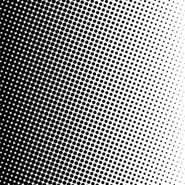 Siyah daireler, yarım ton eğimli arka plan. Vektör illüstrasyonu.