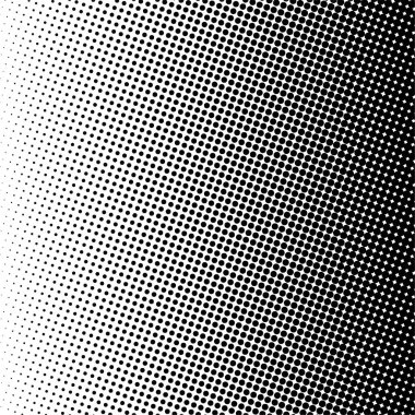 Siyah daireler, yarım ton eğimli arka plan. Vektör illüstrasyonu.