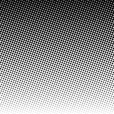 Siyah daireler, yarım ton eğimli arka plan. Vektör illüstrasyonu.