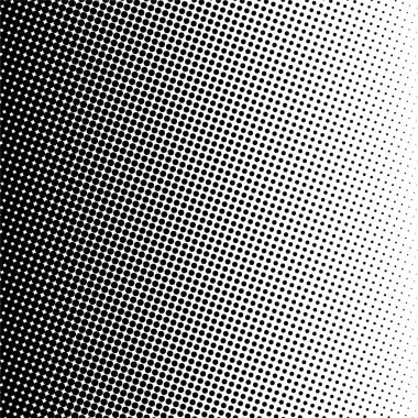 Siyah daireler, yarım ton eğimli arka plan. Vektör illüstrasyonu.
