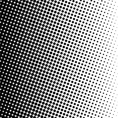 Siyah daireler, yarım ton eğimli arka plan. Vektör illüstrasyonu.