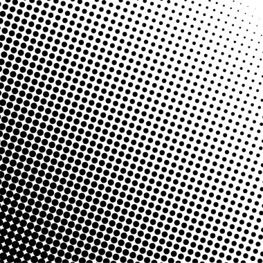 Siyah daireler, yarım ton eğimli arka plan. Vektör illüstrasyonu.