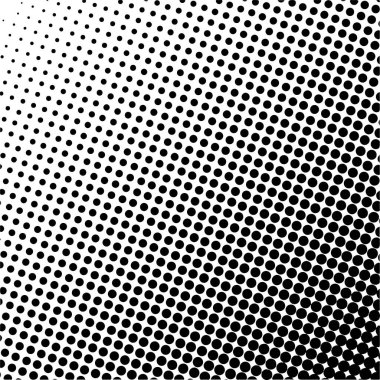 Siyah daireler, yarım ton eğimli arka plan. Vektör illüstrasyonu.