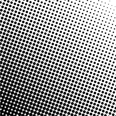 Siyah daireler, yarım ton eğimli arka plan. Vektör illüstrasyonu.