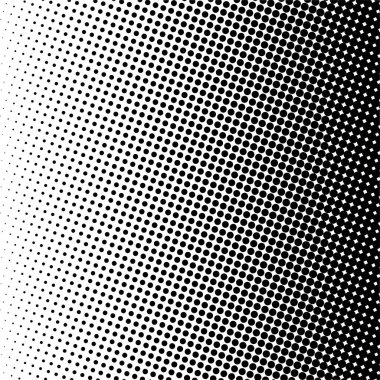 Siyah daireler, yarım ton eğimli arka plan. Vektör illüstrasyonu.