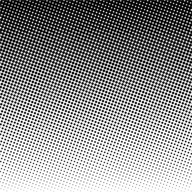 Siyah daireler, yarım ton eğimli arka plan. Vektör illüstrasyonu.
