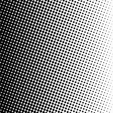 Siyah daireler, yarım ton eğimli arka plan. Vektör illüstrasyonu.