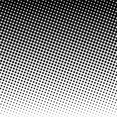 Siyah daireler, yarım ton eğimli arka plan. Vektör illüstrasyonu.