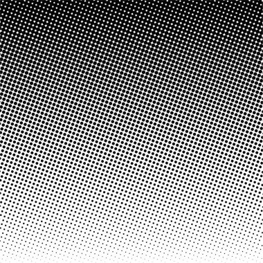 Siyah daireler, yarım ton eğimli arka plan. Vektör illüstrasyonu.