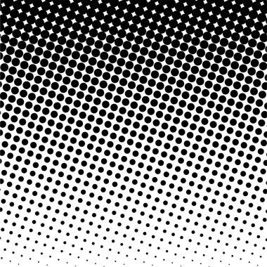 Siyah daireler, yarım ton eğimli arka plan. Vektör illüstrasyonu.
