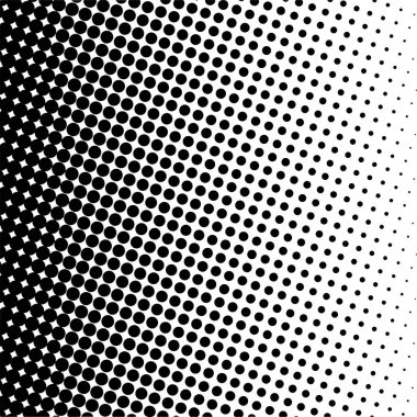 Siyah daireler, yarım ton eğimli arka plan. Vektör illüstrasyonu.
